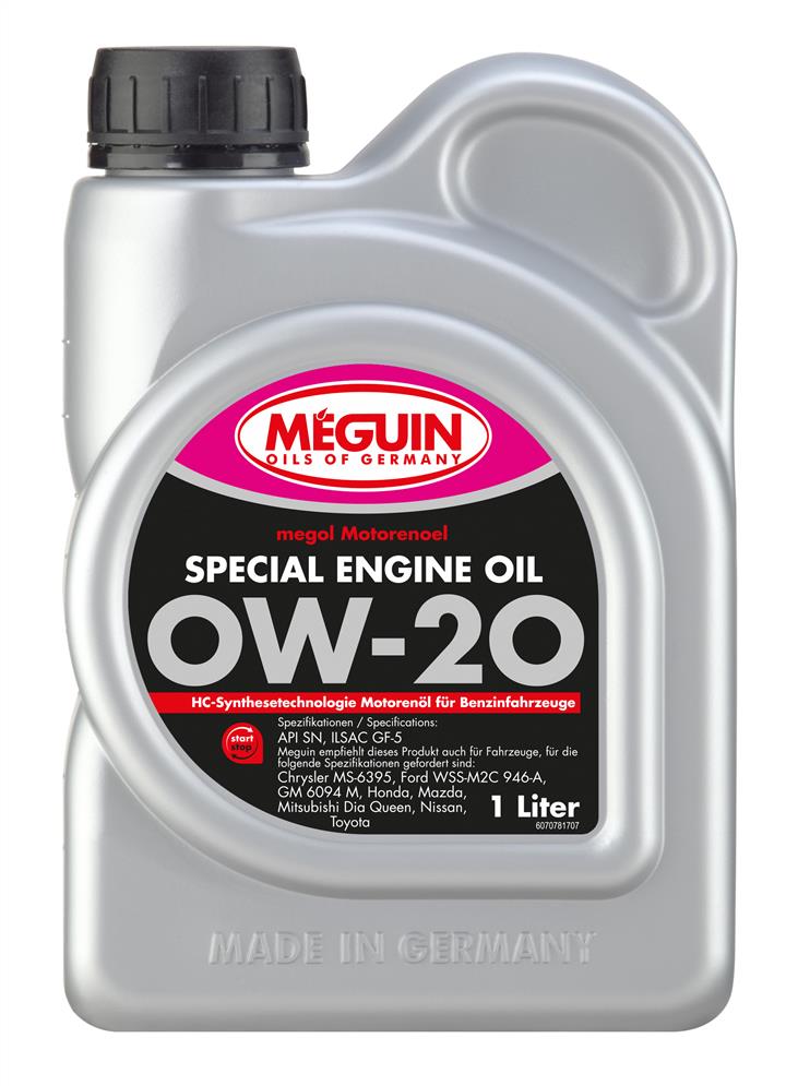 Meguin 7078 Olej silnikowy Meguin Special Engine Oil 0W-20, 1L 7078: Dobra cena w Polsce na 2407.PL - Kup Teraz!