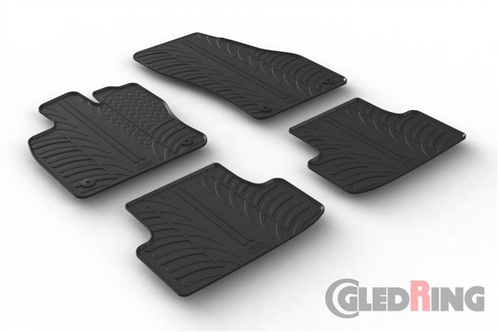 GledRing 0313 Interior mats GledRing rubber black for Seat Altea (2016-) 0313: Buy near me in Poland at 2407.PL - Good price!