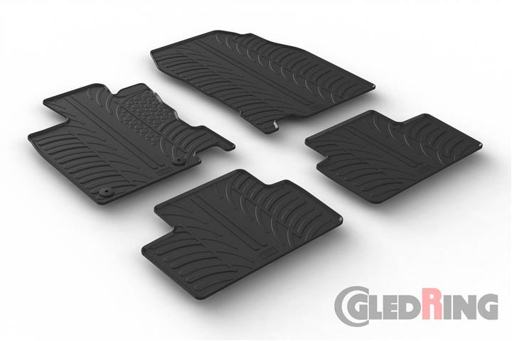 GledRing 0056 Interior mats GledRing rubber black for Renault Kadjar (2015-), set 0056: Buy near me in Poland at 2407.PL - Good price!