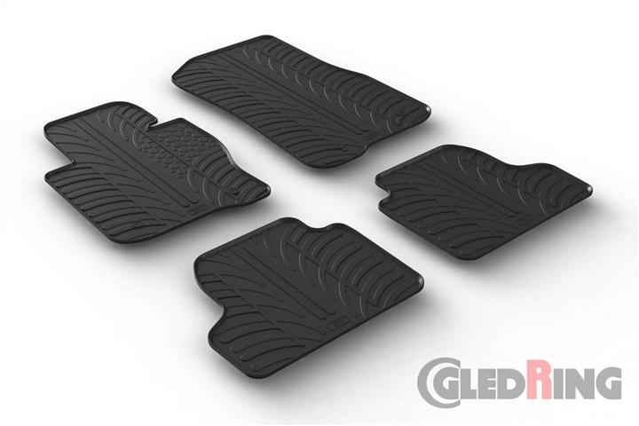 GledRing 0348 Коврики салона GledRing резиновые черные для BMW 4-series (2014-), комплект 0348: Отличная цена - Купить в Польше на 2407.PL!