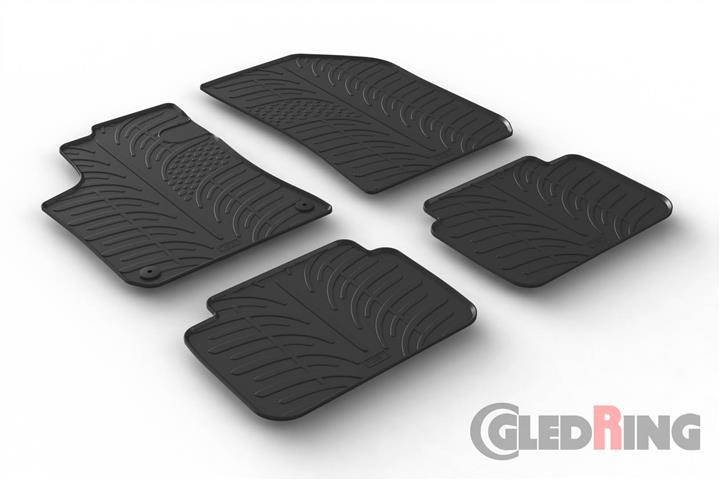 GledRing 0162 Коврики салона GledRing резиновые черные для Peugeot 308 (2013-), комплект 0162: Отличная цена - Купить в Польше на 2407.PL!