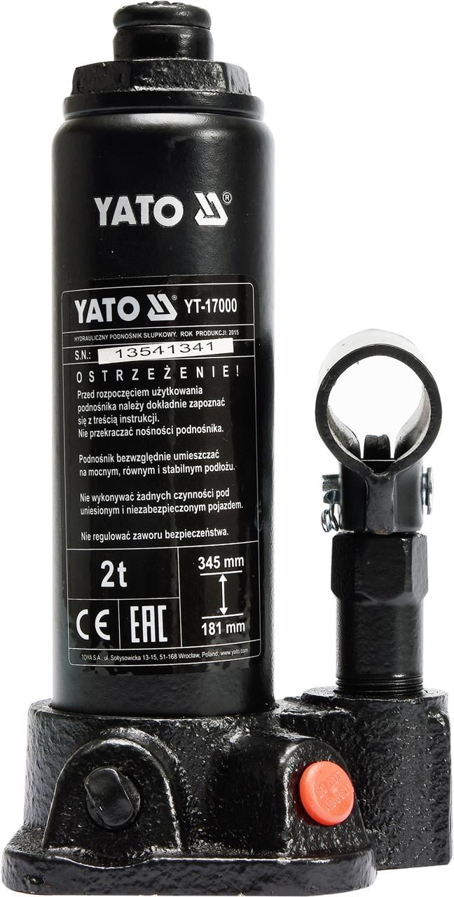 Yato YT-17000 Podnośnik tłokowy hydrauliczny 2t YT17000: Dobra cena w Polsce na 2407.PL - Kup Teraz!