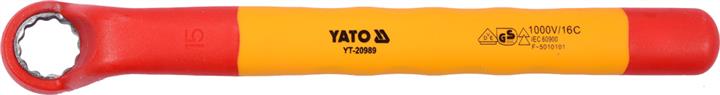 Yato YT-20989 Klucz oczkowy odgięty izolowany 15mm YT20989: Atrakcyjna cena w Polsce na 2407.PL - Zamów teraz!