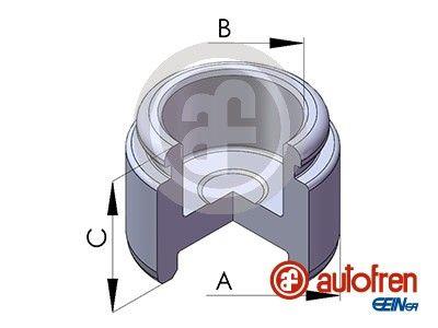 Autofren D025661 Front brake caliper piston D025661: Buy near me at 2407.PL in Poland at an Affordable price!