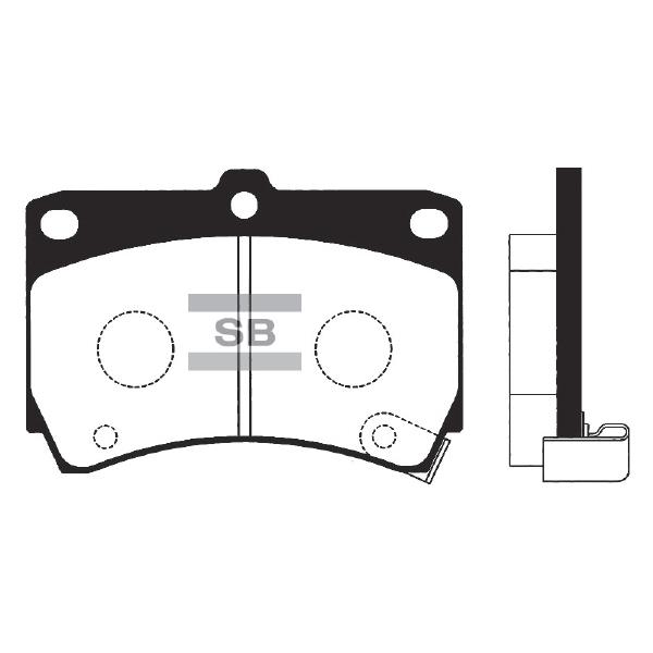 Sangsin SP1067 Front disc brake pads, set SP1067: Buy near me in Poland at 2407.PL - Good price!