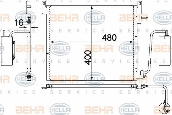 Behr-Hella 8FC 351 302-541 Cooler Module 8FC351302541: Buy near me in Poland at 2407.PL - Good price!