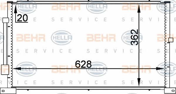 Behr-Hella 8FC 351 038-711 Радиатор кондиционера (Конденсатор) 8FC351038711: Купить в Польше - Отличная цена на 2407.PL!