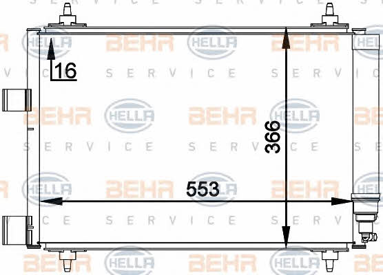 Behr-Hella 8FC 351 300-661 Радіатор кондиціонера (Конденсатор) 8FC351300661: Приваблива ціна - Купити у Польщі на 2407.PL!
