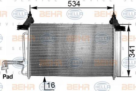 Behr-Hella 8FC 351 301-211 Радиатор кондиционера (Конденсатор) 8FC351301211: Купить в Польше - Отличная цена на 2407.PL!