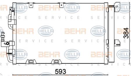 Behr-Hella 8FC 351 301-224 Радиатор кондиционера (Конденсатор) 8FC351301224: Купить в Польше - Отличная цена на 2407.PL!