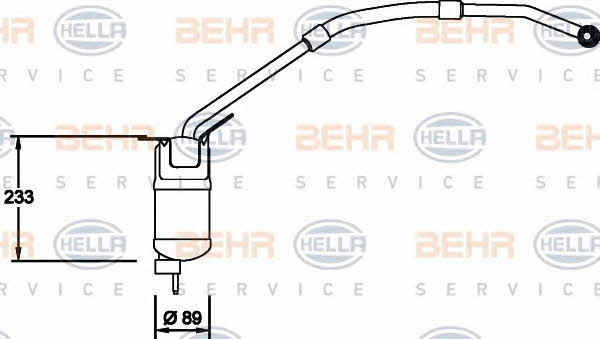 Behr-Hella 8FT 351 335-001 Осушитель кондиционера 8FT351335001: Отличная цена - Купить в Польше на 2407.PL!