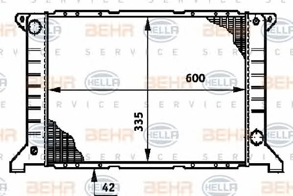 Behr-Hella 8MK 376 720-201 Chłodnica, układ chłodzenia silnika 8MK376720201: Dobra cena w Polsce na 2407.PL - Kup Teraz!