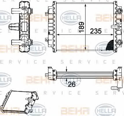 Behr-Hella 8MK 376 745-661 Радіатор охолодження двигуна 8MK376745661: Купити у Польщі - Добра ціна на 2407.PL!