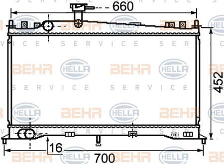 Behr-Hella 8MK 376 750-261 Радиатор охлаждения двигателя 8MK376750261: Отличная цена - Купить в Польше на 2407.PL!
