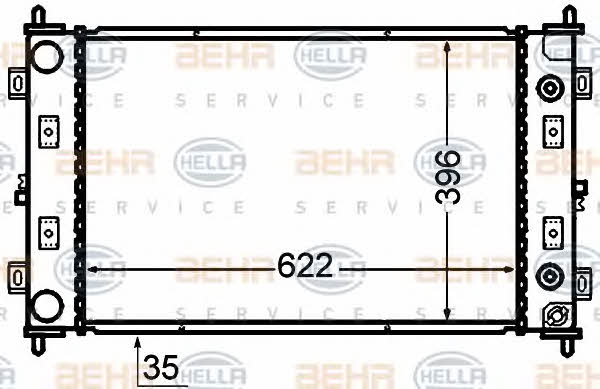 Behr-Hella 8MK 376 766-511 Радиатор охлаждения двигателя 8MK376766511: Отличная цена - Купить в Польше на 2407.PL!