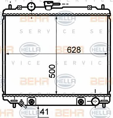 Behr-Hella 8MK 376 770-161 Радіатор охолодження двигуна 8MK376770161: Приваблива ціна - Купити у Польщі на 2407.PL!