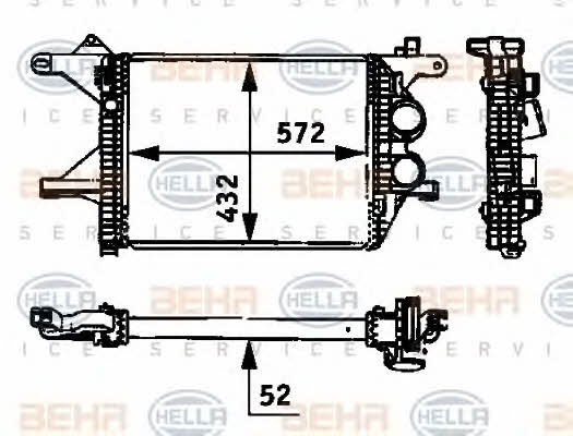 Behr-Hella 8ML 376 723-781 Chłodnica powietrza doładowującego (intercooler) 8ML376723781: Dobra cena w Polsce na 2407.PL - Kup Teraz!