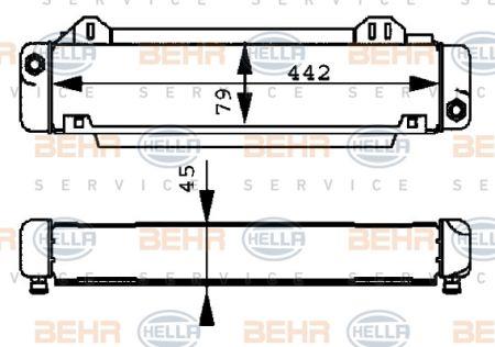Behr-Hella 8MO 376 725-501 Oil cooler 8MO376725501: Buy near me in Poland at 2407.PL - Good price!