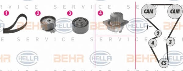 Behr-Hella 8MP 376 812-861 Water pump 8MP376812861: Buy near me at 2407.PL in Poland at an Affordable price!