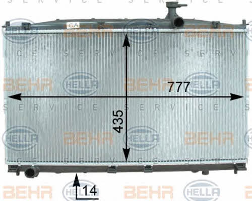Behr-Hella 8MK 376 763-421 Радиатор охлаждения двигателя 8MK376763421: Отличная цена - Купить в Польше на 2407.PL!