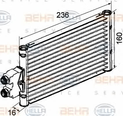 Behr-Hella 8MO 376 747-201 Chłodnica oleju 8MO376747201: Dobra cena w Polsce na 2407.PL - Kup Teraz!