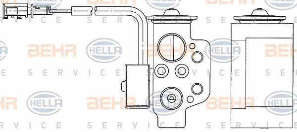 Behr-Hella 8UW 351 234-611 Клапан розширювальний кондиціонеру 8UW351234611: Приваблива ціна - Купити у Польщі на 2407.PL!