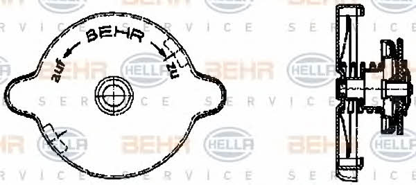 Behr-Hella 8MY 376 742-021 Radiator cover 8MY376742021: Buy near me in Poland at 2407.PL - Good price!