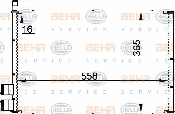 Behr-Hella 8FC 351 300-354 Радиатор кондиционера (Конденсатор) 8FC351300354: Отличная цена - Купить в Польше на 2407.PL!