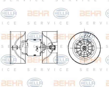 Behr-Hella 8EW 009 100-531 Fan assy - heater motor 8EW009100531: Buy near me in Poland at 2407.PL - Good price!