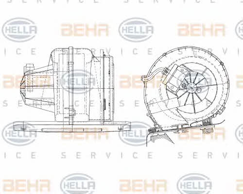 Behr-Hella 8EW 009 157-051 Fan assy - heater motor 8EW009157051: Buy near me at 2407.PL in Poland at an Affordable price!