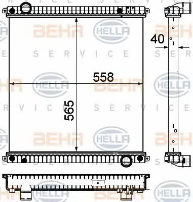 Behr-Hella 8MK 376 751-251 Радиатор охлаждения двигателя 8MK376751251: Отличная цена - Купить в Польше на 2407.PL!