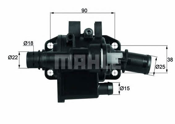 Mahle/Behr TH 42 83 Thermostat, coolant TH4283: Buy near me in Poland at 2407.PL - Good price!