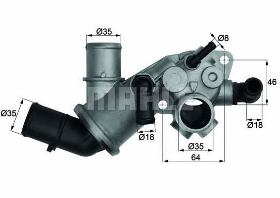 Mahle/Behr TI 106 75 Thermostat, coolant TI10675: Buy near me in Poland at 2407.PL - Good price!