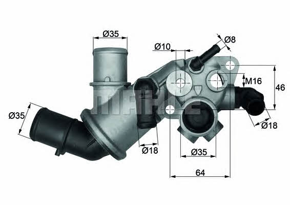Mahle/Behr TI 129 75 Thermostat, coolant TI12975: Buy near me in Poland at 2407.PL - Good price!