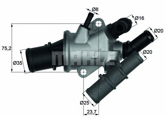 Mahle/Behr TI 165 88 Thermostat, coolant TI16588: Buy near me in Poland at 2407.PL - Good price!