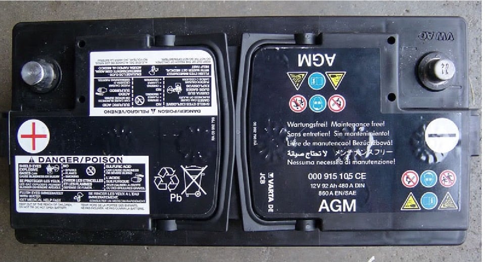 Akumulator VAG 12V 92Ah 860A(EN) P+ VAG 000915105CE