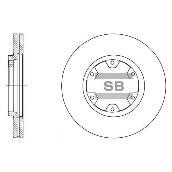 Sangsin SD4220 Тормозной диск передний вентилируемый SD4220: Отличная цена - Купить в Польше на 2407.PL!