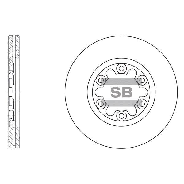 Sangsin SD4408 Front brake disc ventilated SD4408: Buy near me in Poland at 2407.PL - Good price!