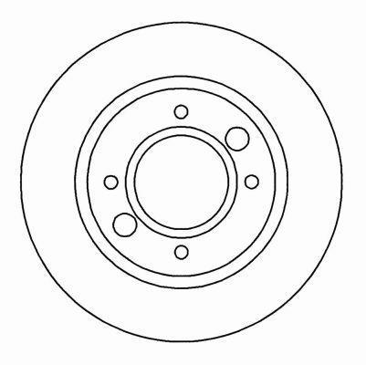 Alanko 303565 Rear brake disc, non-ventilated 303565: Buy near me at 2407.PL in Poland at an Affordable price!