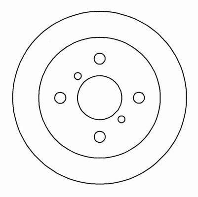 Alanko 303562 Rear brake disc, non-ventilated 303562: Buy near me at 2407.PL in Poland at an Affordable price!