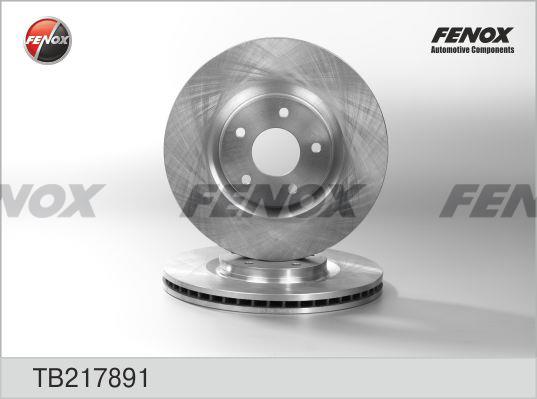 Fenox TB217891 Front brake disc ventilated TB217891: Buy near me at 2407.PL in Poland at an Affordable price!
