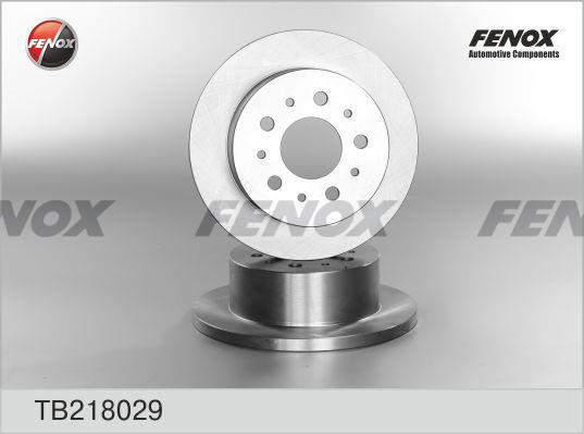 Fenox TB218029 Диск гальмівний задній невентильований TB218029: Приваблива ціна - Купити у Польщі на 2407.PL!