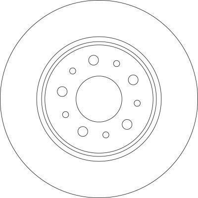 Alanko 304855 Rear brake disc, non-ventilated 304855: Buy near me at 2407.PL in Poland at an Affordable price!