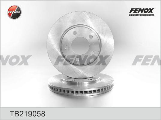 Fenox TB219058 Front brake disc ventilated TB219058: Buy near me in Poland at 2407.PL - Good price!