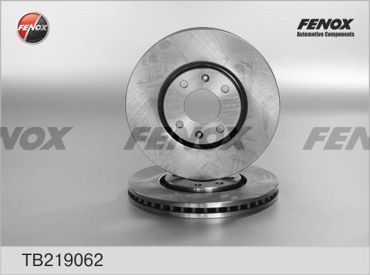 Fenox TB219062 Front brake disc ventilated TB219062: Buy near me in Poland at 2407.PL - Good price!
