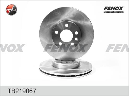 Fenox TB219067 Front brake disc ventilated TB219067: Buy near me in Poland at 2407.PL - Good price!