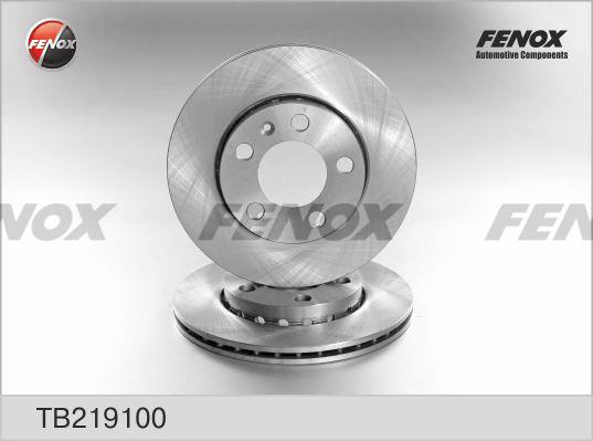 Fenox TB219100 Front brake disc ventilated TB219100: Buy near me in Poland at 2407.PL - Good price!
