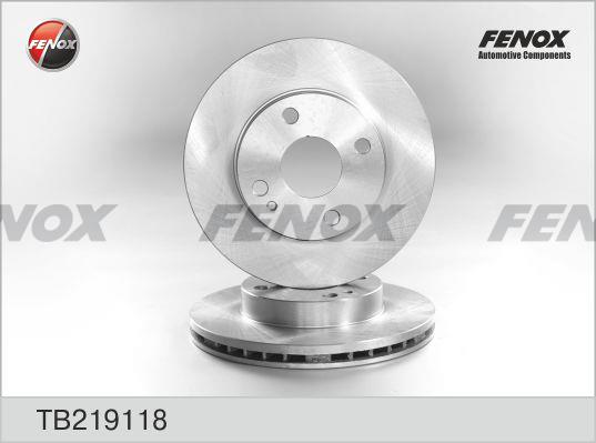 Fenox TB219118 Front brake disc ventilated TB219118: Buy near me in Poland at 2407.PL - Good price!