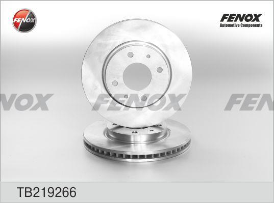 Fenox TB219266 Диск гальмівний передній вентильований TB219266: Приваблива ціна - Купити у Польщі на 2407.PL!