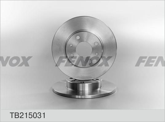 Fenox TB215031 Тормозной диск передний невентилируемый TB215031: Отличная цена - Купить в Польше на 2407.PL!